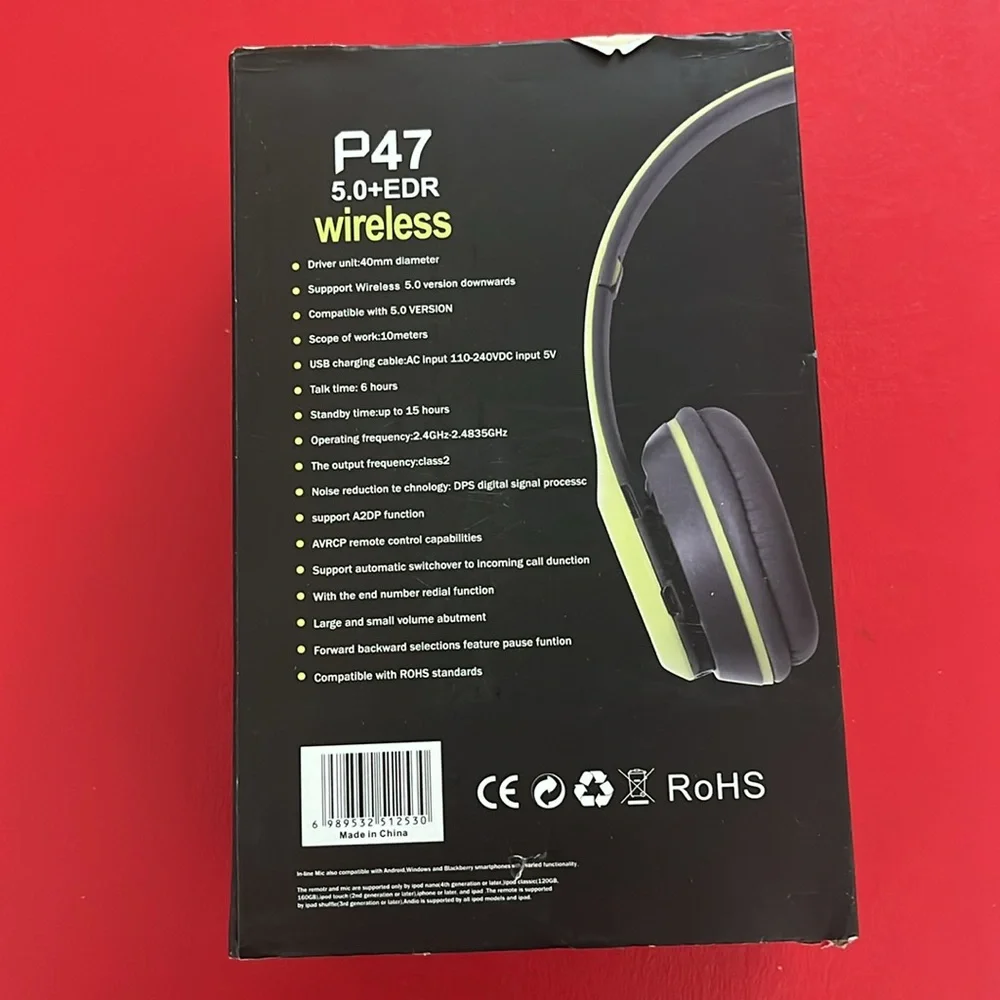 P47 Wireless Headphones Audifonos Inalambricos Bluetooth Wireless P47